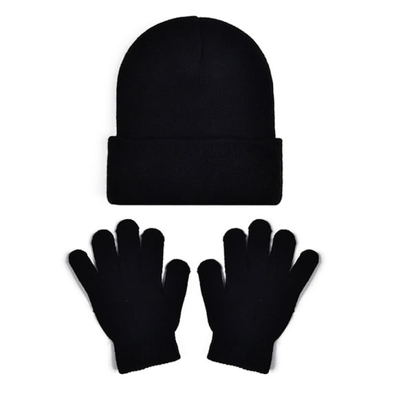 Soft Kids Winter Hat with Mittens for Boys, Girls, Toddler & Youth â Sherpa-Lined Cold Weather Cap and Glove Set