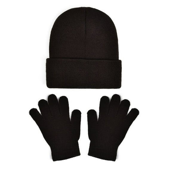 Soft Kids Winter Hat with Mittens for Boys, Girls, Toddler & Youth â Sherpa-Lined Cold Weather Cap and Glove Set