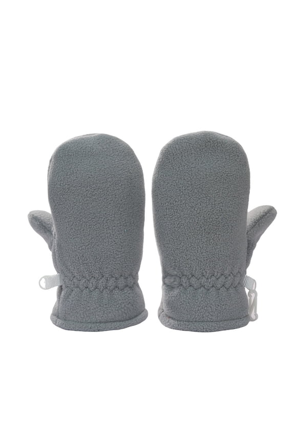 Soft Kids Winter Thermal Mittens For Babies And Toddlers Enhanced Warmth Comfort Cold Weather Outdoor Play, 5-7 Years, Grey