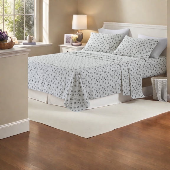 Soft King Cotton Sheets And Sheet Sets Printed Flannel for Home