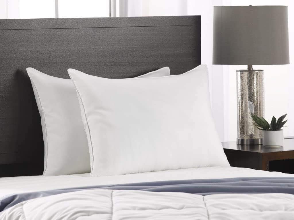 Soft King Size Bed Pillows 2 Pack White Pillows Gel Fiber Filled SOFT