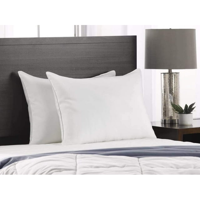 Soft King Size Bed Pillows 2 Pack White Pillows Gel Fiber Filled SOFT