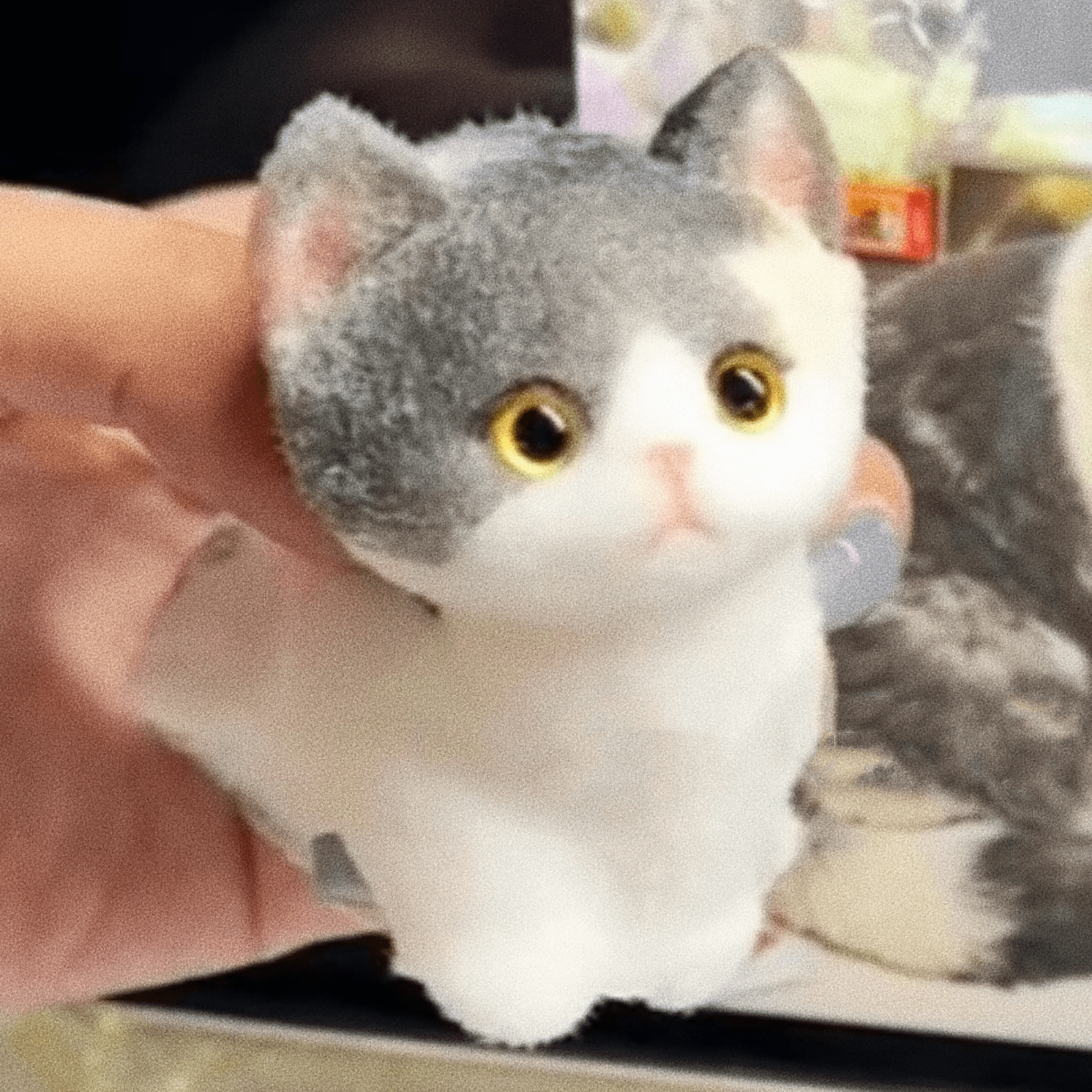 Soft Kitty Taba Squishy Toy Cat Fidget Toy, ASMR Sensory Cute Animal Squeeze Toy for Anti Stress Relief, Funny Christmas Party Gift for Children