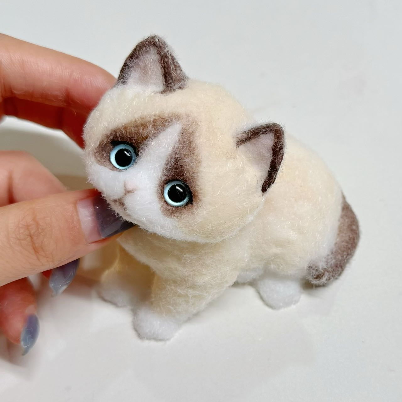 Soft Kitty Taba Squishy Toy Cat Fidget Toy, ASMR Sensory Cute Animal Squeeze Toy for Anti Stress Relief, Funny Christmas Party Gift for Children