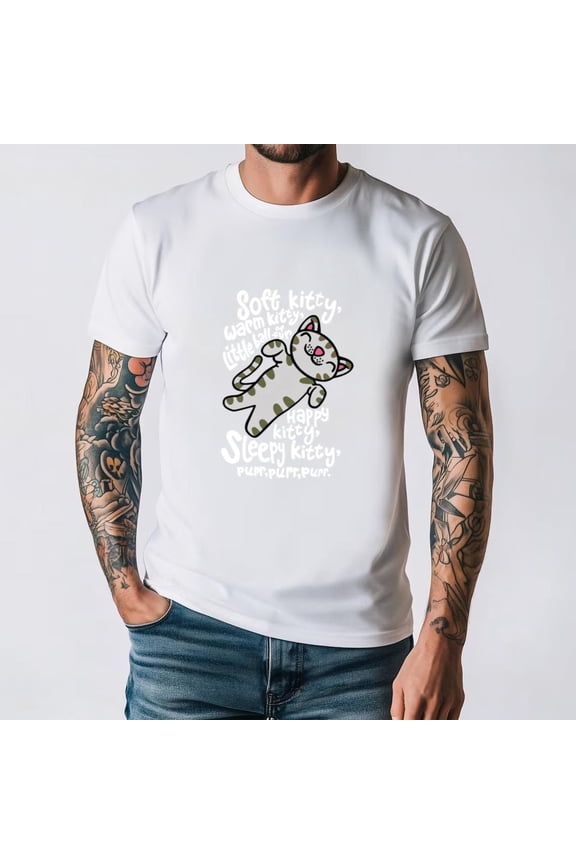 Soft Kitty Warm Kitty Funny TV Show Parody Graphic Sheldon Penny Unisex T-Shirt, for men & women, up to size 5XL.