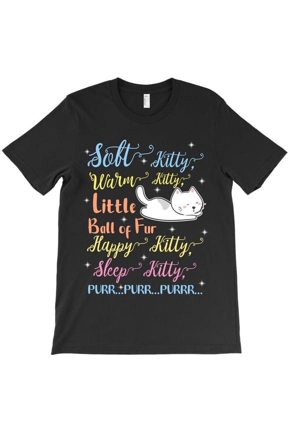 Soft Kitty Warm Kitty Little Ball Of Fur Funny Sleep Kitty Mom Dad Graphic - Great Gift Idea, H3164 T-Shirt, for Men and Women, Up to Size 5XL