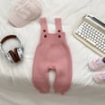 thumbnail image 1 of Soft Knit Baby Overalls Jumpsuit With Adjustable Straps For Autumn And Winter Outfits Tween Kids Summer Soft Comfy Cute Teen Basic Pants, 1 of 4
