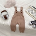 thumbnail image 1 of Soft Knit Baby Overalls Jumpsuit With Adjustable Straps For Autumn And Winter Outfits Tween Kids Summer Soft Comfy Cute Teen Basic Pants, 1 of 3