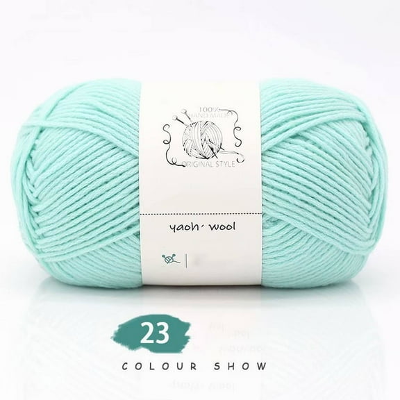 Soft Knitting Yarn for Crafts Comfortable and Warm Yarn Warm and Soft Yarn Vibrantly Colorful Handspun Yarn Beginner Yarn Yarn Cyan 7.87x3.93 Inch (1Pcs)