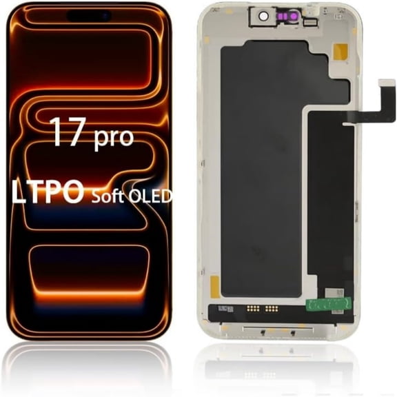 Soft Ltpo Amoled For iPhone 17 Pro Screen Replacement, Full View Anti-Glare,120Hz Oled Display,6.3 inch