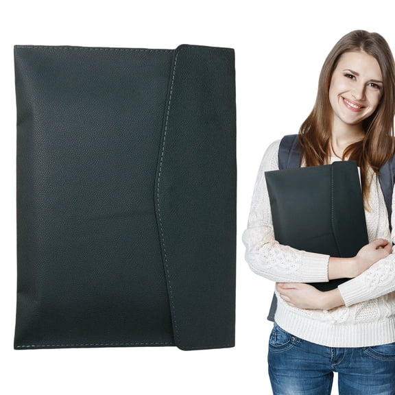 Soft Leather A4 Envelope File Folder, Flap Cover Leather Document Portfolio, Letter Size Leather File Storage Pouch, Waterproof File Folders, Large Capacity File Folders 1Pcs
