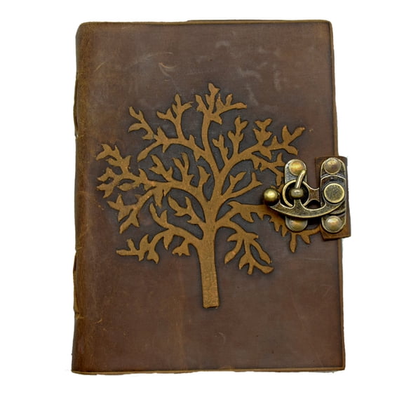 Soft Leather Embossed Tree Journal, (Hardcover)
