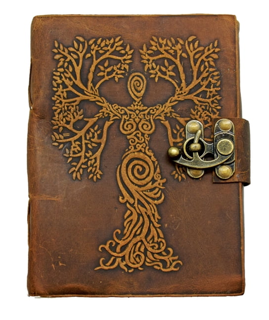 Soft Leather Goddess Tree of Life Journal (Hardcover)