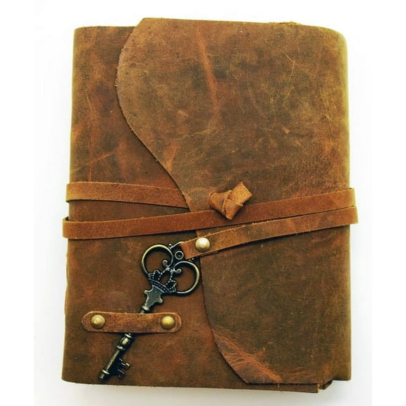 Soft Leather Journal with Key Closure, (Hardcover)