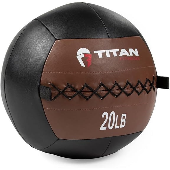 Soft Leather Medicine Wall Ball Durable, Endurance, Cardio, Core Strength