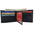 thumbnail image 1 of Soft Leather Mens Bifold Wallet ID Credit Card Holder 1652, 1 of 17