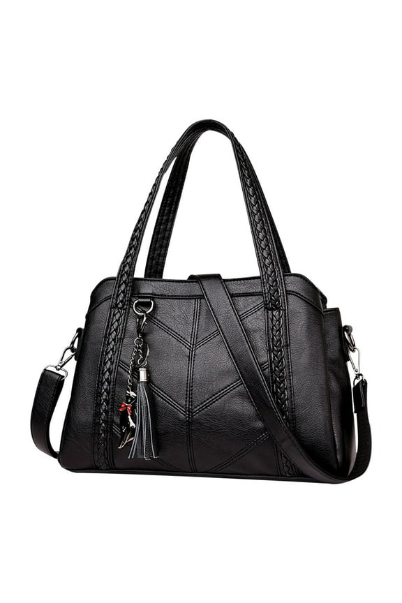 Soft Leather Shoulder Purses for Women Large Size Tote Handbags Slouchy Hobo Bags Big Capacity Trendy Shoulder Purse