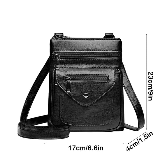 Soft Leather Women Crossbody Bag, Vertical Cell Phone Holder, Lightweight Portable Design, Multi Function Daily Carry, Fashion Ladies Shoulder Bag, Small Coin Purse Organizer