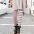 thumbnail image 1 of Soft Leggings for Women High Waist Striped Full Length Workout with Pockets Gym Fitness Tummy Control Pants for Yoga Running, 1 of 5