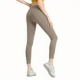 thumbnail image 1 of Soft Leggings for Women - High Waisted Workout Yoga Pants Elastic Stretchy Yoga Leggings Womens Casual Sports Pants Khaki XXL, 1 of 3