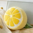 thumbnail image 1 of Soft Lemon Shaped Throw Pillow, Fruit Themed Shaped Cushions, Decorative Shaped Cushion for Couch, 10" x 11.5" Yellow, 1 Pack, 1 of 6