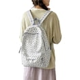 thumbnail image 1 of Soft Leopard Print Nylon Backpack, Lightweight Large Capacity Casual Daypack, Water Resistant Daily Backpack for School Commute Travel, 1 of 7