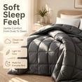 thumbnail image 1 of Soft Lightweight Bed Comforter, All‑Season Microfiber Duvet Insert, Breathable Quilted Comforter, Multi‑Color & Size Options, 1 of 7