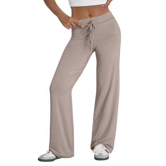 Soft Lightweight Leggings for Women Athletic Straight Leg Solid Color High Waist Workout Gym Yoga Pants