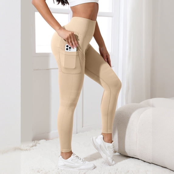 Soft Lightweight Leggings for Women Sports Color Lifting Fitness High Waist Running Stretchy Yoga Pants