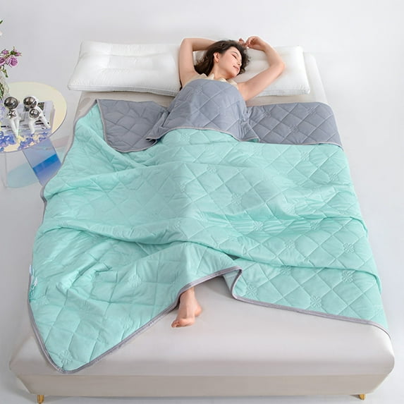 Soft Lightweight Summer Blanket for Bed with Ice Silk Technology - Comfort for Cozy Sleep Experience