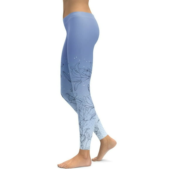 Soft Lilies Leggings Size: XS for Women | FIERCEPULSE