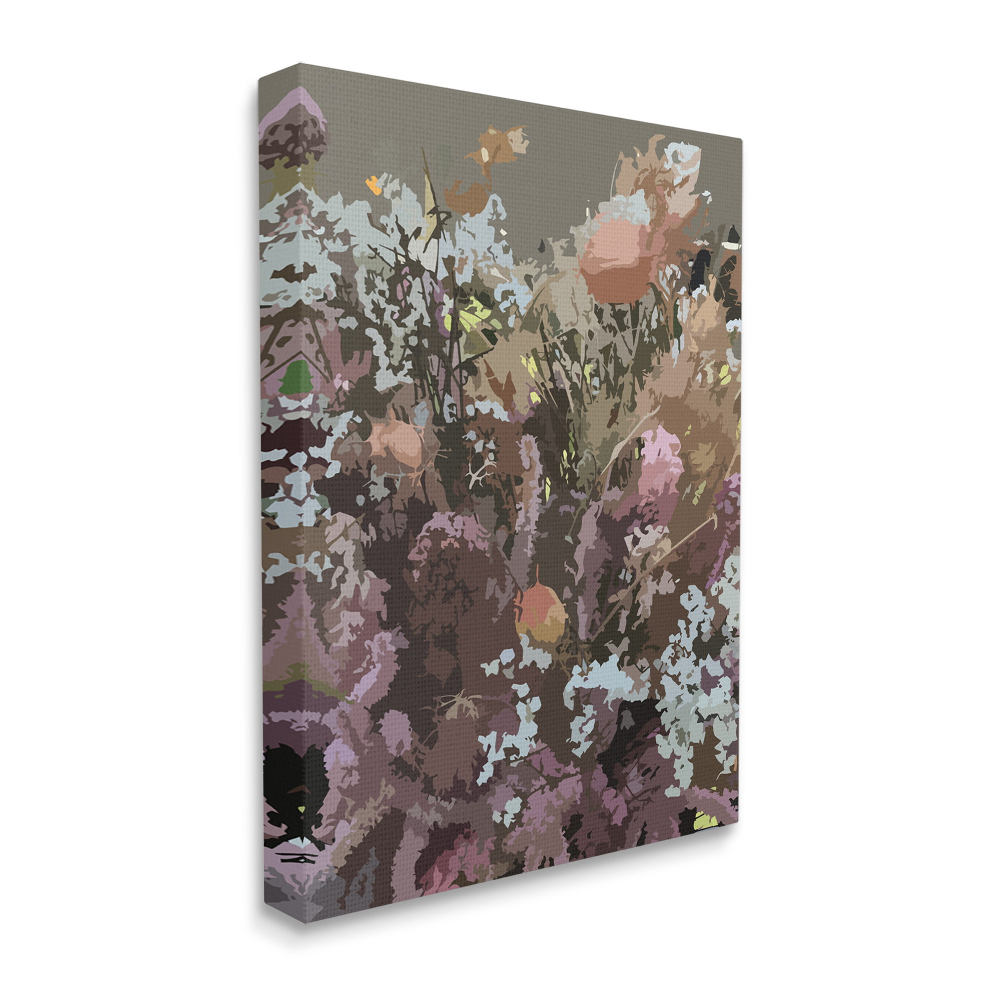 Stupell Industries Soft Line Dried Flowers Tuscan Inspired Florals,36 x 48,Designed by Hannah Heemsbergen
