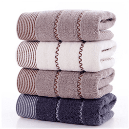 French Connection Juliette LaBlanc Cotton ZigZag Textured Bath Towel Dusty Blue Walmart