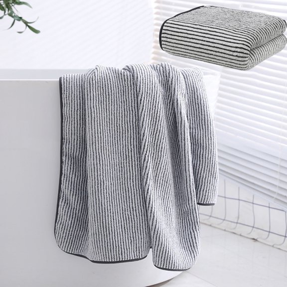 Soft Linen Washcloth Towel for Bathroom | Highly Absorbent, Quick-Dry Polyester | Gray, 13.78x29.53in | Luxuriously Soft, Durable, Easy-Clean | 1 Pack for Adults