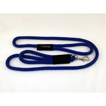 Soft Lines 2 Handled Sidewalk Safety Dog Snap Leash 0.37 In. Diameter By 10 Ft. - Royal Blue