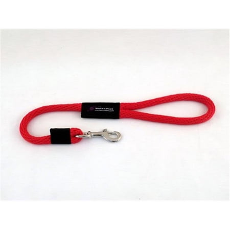 Soft Lines Dog Snap Leash 0.62 In. Diameter By 2 Ft. - Red