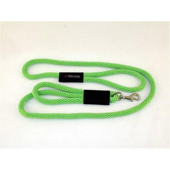 Soft Lines PSS10606LIMEGREEN 2 Handled Sidewalk Safety Dog Snap Leash 0.37 In. Diameter By 6 Ft. - Lime Green