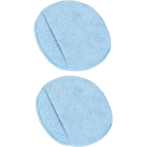 Soft Lint-Free Microfiber Applicator Sponge Round Leather Conditioner Applicator Pad Scratch-Free Polishing Pad for Car Interior Home Leather Care