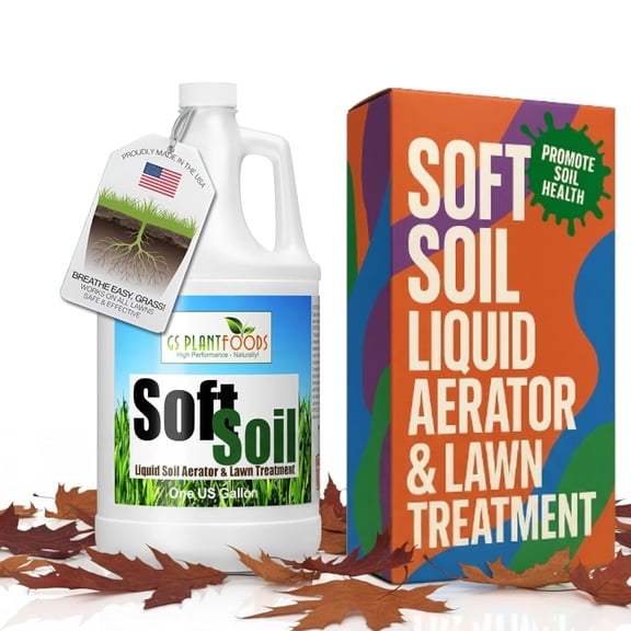 Soft Liquid Aerator & Lawn Treatment to Fix Compacted s, Improve Drainage with Non-Mechanical Liquid Application. 1 Gallon
