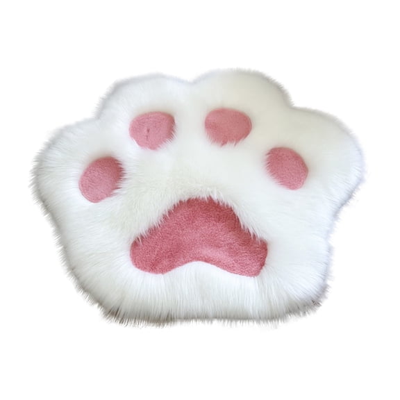 Soft Long-Pile Pink Carpet for Bedroom Floor, Cozy Bedside Rug and Pet Sleeping Mat, 45x45cm Polyester Decorative Mat
