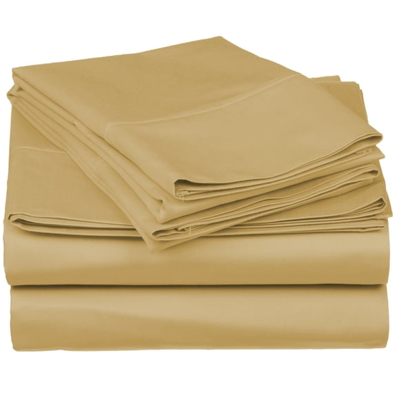 Soft Long-Staple Cotton Sheet Set Caf� / Cal King