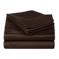 thumbnail image 1 of Soft Long-Staple Cotton Sheet Set Chocolate / Queen, 1 of 3