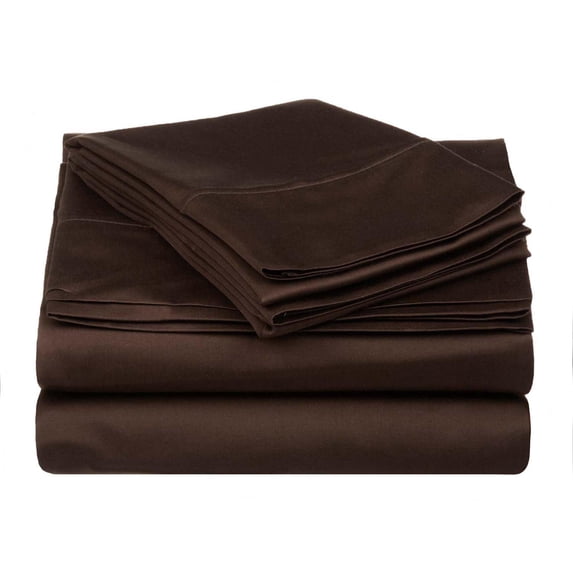 Soft Long-Staple Cotton Sheet Set Chocolate / Queen