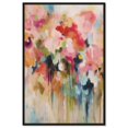 thumbnail image 1 of Soft Lush Pastel Canvas New Floral Wall Art by Art Remedy, Black Frame, 10" x 15", 1 of 7