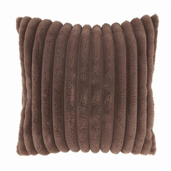 Soft Luxe Haven Faux Rabbit Fur Poly Filled Throw Pillow