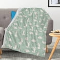 thumbnail image 1 of Soft Luxury Easter Blanket Cute Bunny Spring Flower Warm Throw Blanket for Couch,Lightweight Plush Fuzzy Cozy Easter Blanket Throw,Seasonal Spring Holiday Blankets for Couch Bed Living Room 50"x40", 1 of 8