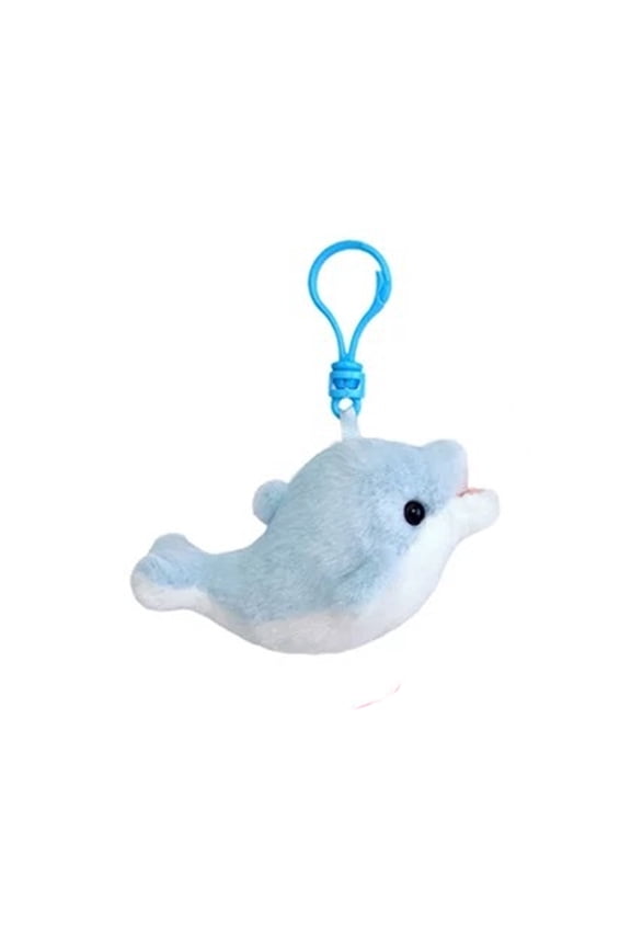 Soft Marine Plush Keychain for Adult Kids Comfort Toy Key Holder Stuffed Doll Bag Pendant Charm