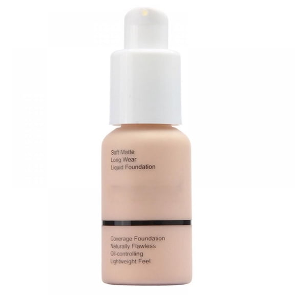 Soft Matte Full Coverage Liquid Foundation, Brighten Highlighting Matte Oil Control - Concealer Facial Blemish for Women Girls