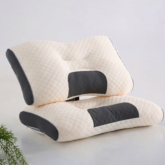 Soft Memory Foam Neck Pillow for Cervical Spine Support | Non-Collapsing Core for Pain Relief & Better Sleep | Adult & Student Home Massage Pillow | Machine Washable
