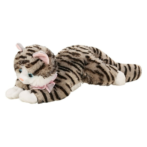 Soft Meowing Musical Cat Plush - Realistic Design, PP Cotton, Interactive Sounds, for Kids Toddlers, Cute Stuffed Animal